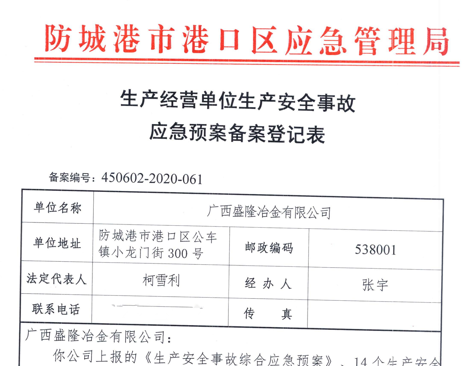 青岛李军大屏幕广告展示有限公司应急预案备案表公示